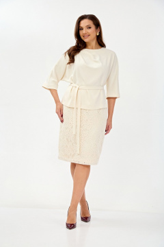 Блуза, юбка TVIN 7886 молочный - фото 3