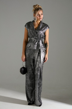 Брюки, жилет LM К126048 серый_шиммер - фото 3