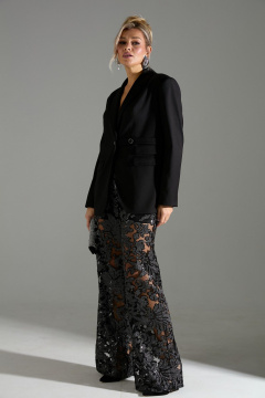 Брюки, жакет LM К43040 черный - фото 4