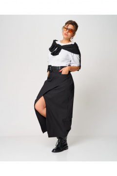 Юбка GRATTO 6209-1 черный - фото 5
