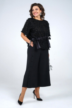 Блуза, брюки Alani Collection 2464 черный - фото 5