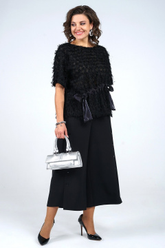 Блуза, брюки Alani Collection 2464 черный - фото 3