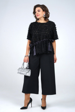 Блуза, брюки Alani Collection 2464 черный - фото 2