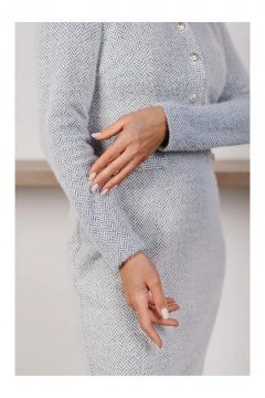 Платье MONA STYLE 22046/1 серый - фото 5