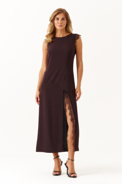 Платье Панда 117680 коричневый - фото 2