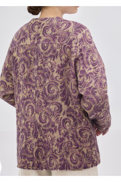 Жакет Полинушка 709 жёлто-фиолетовый_огурчик - фото 5