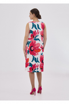 Платье Полинушка 416 принт_крупные_цветы - фото 3