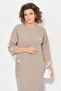 Платье Liliana 1485 капучино - фото 3