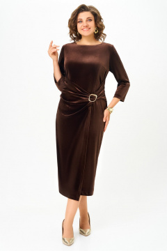 Платье DaLi 7062 шоколад - фото 1