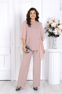 Блуза, брюки Ninele 7512 пудра - фото 2