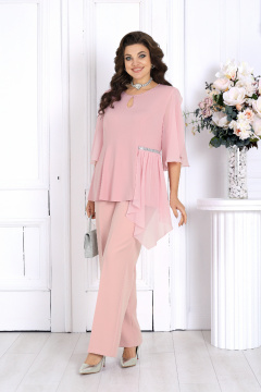 Блуза, брюки Ninele 7512 розовый - фото 4