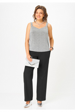 Брюки, жакет, топ Твой имидж 2302 черный - фото 3