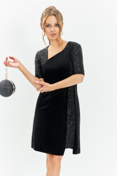 Платье Euromoda 677 черный - фото 2