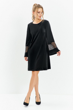Платье Euromoda 680 черный - фото 1