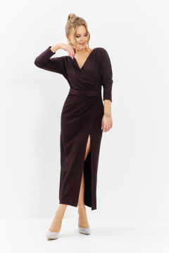 Платье Euromoda 579 кофе - фото 1