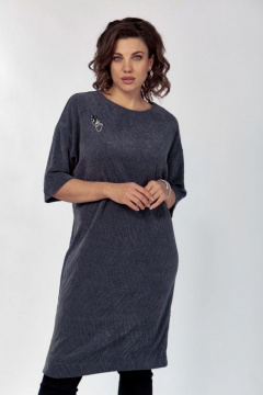 Платье Verita 2424 серый - фото 2