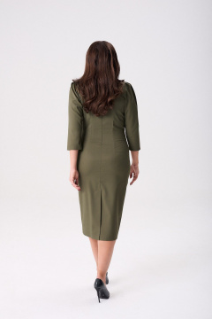 Платье Rishelie 1008 темная_оливка - фото 5