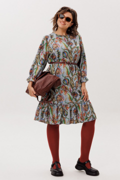 Платье Anelli 1775 экзотический_серый - фото 1