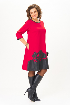 Платье Michel chic 2140/1 красный - фото 3