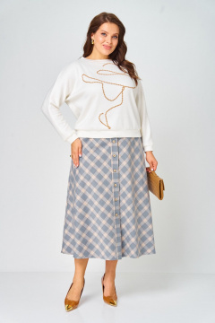 Джемпер, юбка Danaida 2188 клетка - фото 2