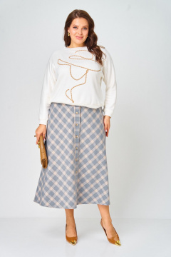 Джемпер, юбка Danaida 2188 клетка - фото 1