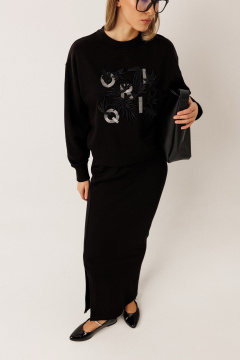 Свитшот KOKOdea 23004 чёрный - фото 3