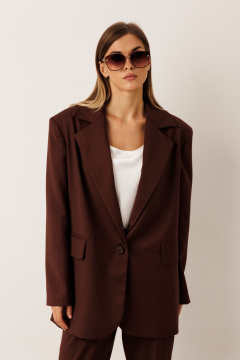 Брюки, жакет KOKOdea 30003 шоколад - фото 4