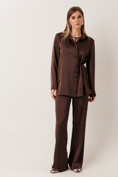 Блуза, брюки KOKOdea 30008 шоколад - фото 1