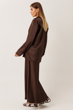 Блуза, брюки KOKOdea 31001 шоколад - фото 4