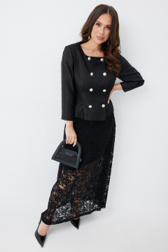 Жакет, юбка Магия моды 2653 черный - фото 1