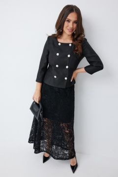 Жакет, юбка Магия моды 2653 черный - фото 3