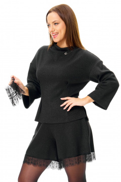 Джемпер, манжеты T&N 7716 черный - фото 2