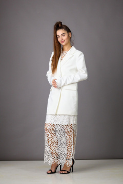 Жакет, платье Rosheli 842/2 молочный - фото 3