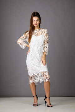 Платье Rosheli 843/3 молочный - фото 2
