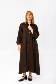 Платье SHLOMO 4-1 коричневый - фото 1