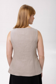 Жилет SHLOMO 6-2 светло-серый - фото 2