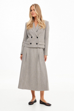 Жакет, юбка Prestige 5536 бежевый меланж - фото 2