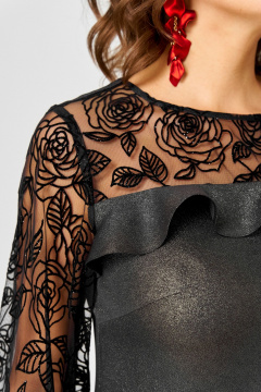 Платье EVA GRANT 7284С черный-графит - фото 4