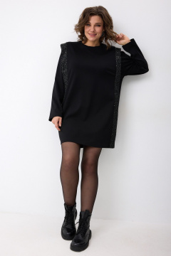 Платье BegiModa 1063 черный - фото 2