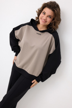 Брюки, худи BegiModa 3103 черный кварц - фото 4