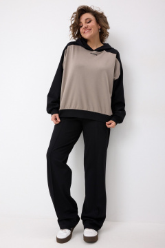 Брюки, худи BegiModa 3103 черный кварц - фото 2