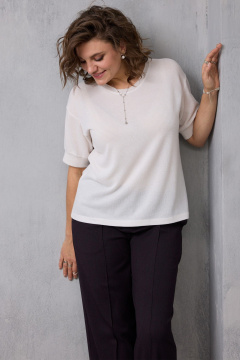 Блуза BegiModa 4153 молочный - фото 5
