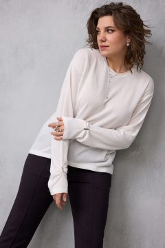 Лонгслив BegiModa 4154 молочный - фото 1