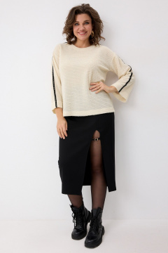 Блейзер, юбка BegiModa 5017 черный - фото 2