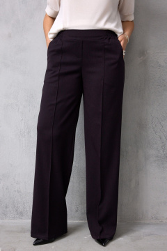 Брюки BegiModa 6079 черный_баклажан - фото 5