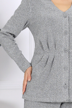 Брюки, жакет Ninele 7477 серебряный - фото 4