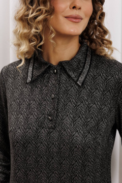 Джемпер Gizart 15422 серый тигровый замша - фото 4