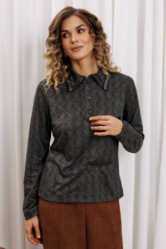 Джемпер Gizart 15422 серый тигровый замша - фото 1