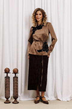 Блуза Gizart 15434 капучино - фото 5