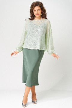 Накидка, платье Fita 3221 нефрит_мята - фото 4